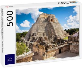 Lais Puzzle - Magier (Piramide del adivino) in der alten Maya-Stadt Uxmal, Mexiko - 500 Teile