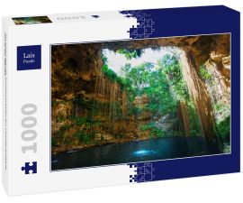 Lais Puzzle - Durchdringende Sonnenstrahlen am Cenoteneingang von Ik-Kil, Mexiko - 1.000 Teile