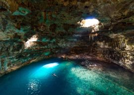 Lais Puzzle - Cenote Samula Dzitnup bei Valladolid, Yucatan, Mexiko - Schwimmen im kristallblauen Wasser - 500 & 1.000 Teile