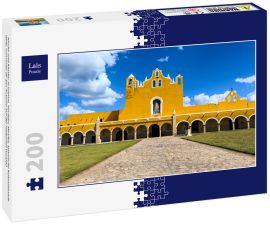 Lais Puzzle - Kirche und Kloster in Izamal, Yucatan, Mexiko, spanische Kolonialstadt Gelb, Convento de San Antonio auf der Halbinsel Yucatan - 200 Teile