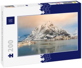 Lais Puzzle - Reine, Lofoten Inseln, Norwegen. Winteransicht bei Sonnenaufgang - 200 Teile