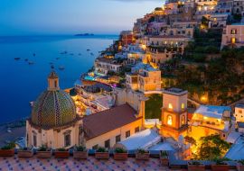 Lais Puzzle - Positano, Amalfiküste, Kampanien, Sorrento, Italien. Blick auf die Stadt und das Meer in einem Sommer Sonnenuntergang - 500 & 1.000 Teile