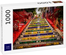 Lais Puzzle - Die Selaron-Treppe im historischen Zentrum von Rio de Janeiro, Brasilien - 1.000 Teile