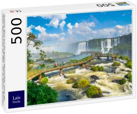 Lais Puzzle - Schöner Blick auf die Iguazu-Wasserfälle, eines der sieben Naturwunder der Welt - Foz do Iguaçu, Brasilien - 500 Teile