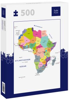 Lais Puzzle - Landkarte Afrika - 500 Teile