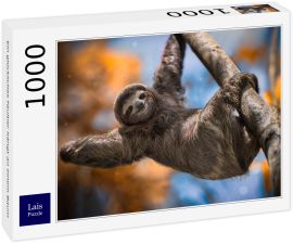 Lais Puzzle - Ein glückliches Faultier hängt an einem Baum - 1.000 Teile