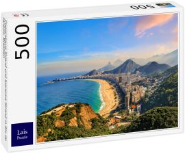 Lais Puzzle - Copacabana Strand und Ipanema Strand in Rio de Janeiro, Brasilien - 500 Teile