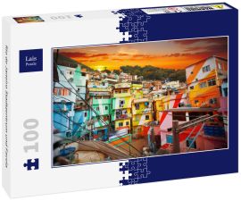 Lais Puzzle - Rio de Janeiro Stadtzentrum und Favela - 100 Teile