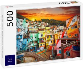 Lais Puzzle - Rio de Janeiro Stadtzentrum und Favela - 500 Teile