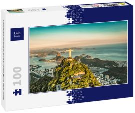 Lais Puzzle - Luftaufnahme der Botafogo-Bucht aus hohem Winkel, Rio de Janeiro - 100 Teile