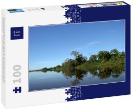 Lais Puzzle - Naturlandschaft an den Ufern des Gurupi-Flusses, der die brasilianischen Bundesstaaten Para und Maranhao trennt - 100 Teile