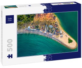 Lais Puzzle - Strand Natur Drohne Coqueiros Litoral Maceió, Alagoas, Brasilien - 500 Teile