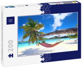 Lais Puzzle - Tropischer Strand mit Palmen und Hängematte - 200 Teile