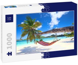 Lais Puzzle - Tropischer Strand mit Palmen und Hängematte - 1.000 Teile