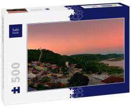 Lais Puzzle - Blick auf die Stadt Piranhas Alagoas Brasilien Sertão Fluss São Francisco - 500 Teile