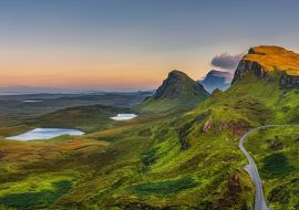 Lais Puzzle - Quiraing Berge Sonnenuntergang auf Isle of Skye, Schottland - 500 & 1.000 Teile