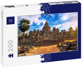 Lais Puzzle - Antike Steingesichter bei Sonnenuntergang des Bayon-Tempels, Angkor Wat - 200 Teile