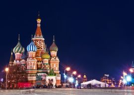 Lais Puzzle - Moskau St. Basilius Kathedrale Nachtaufnahme - 500 & 1.000 Teile