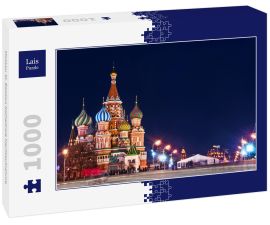 Lais Puzzle - Moskau St. Basilius Kathedrale Nachtaufnahme - 1.000 Teile