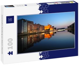 Lais Puzzle - Innenhafen Duisburg zur blauen Stunde - 100 Teile