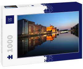 Lais Puzzle - Innenhafen Duisburg zur blauen Stunde - 1.000 Teile