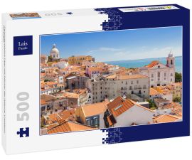 Lais Puzzle - Panoramablick über die Dächer der Alfama, Lissabon, Portugal - 500 Teile