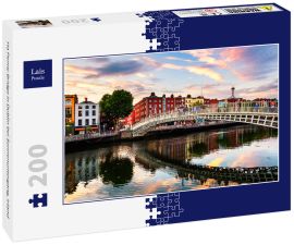 Lais Puzzle - Ha Penny Bridge in Dublin bei Sonnenuntergang, Irland - 200 Teile