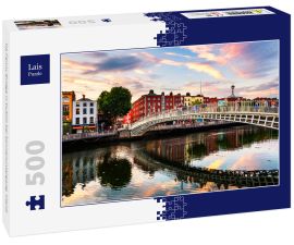 Lais Puzzle - Ha Penny Bridge in Dublin bei Sonnenuntergang, Irland - 500 Teile