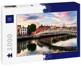 Lais Puzzle - Ha Penny Bridge in Dublin bei Sonnenuntergang, Irland - 1.000 Teile