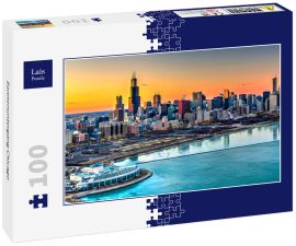 Lais Puzzle - Sonnenuntergang Chicago - 100 Teile