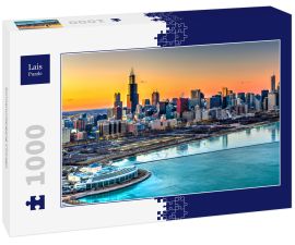 Lais Puzzle - Sonnenuntergang Chicago - 1.000 Teile