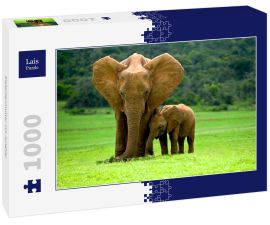 Lais Puzzle - Elefantenmutter mit Jungtier - 1.000 Teile