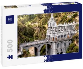 Lais Puzzle - Las Lajas, Kirche auf einer Klippe in Kolumbien - 500 Teile