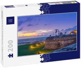 Lais Puzzle - Sonnenuntergang über der Verteidigungsmauer - Cartagena de Indias, Kolumbien - 200 Teile