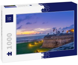 Lais Puzzle - Sonnenuntergang über der Verteidigungsmauer - Cartagena de Indias, Kolumbien - 1.000 Teile