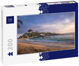 Lais Puzzle - Sonnenaufgang und Strandhütte am Cabo San Juan - Tayrona Natural National Park, Kolumbien - 200 Teile