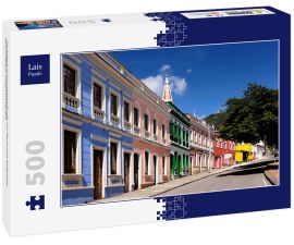 Lais Puzzle - Farbiges Kolonialgebäude im Zentrum Bogotas, Kolumbien, Lateinamerika - 500 Teile