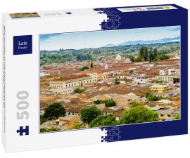 Lais Puzzle - Blick von oben auf die Stadt Popayan, die im Zentrum des Departements Cauca liegt, Kolumbien - 500 Teile