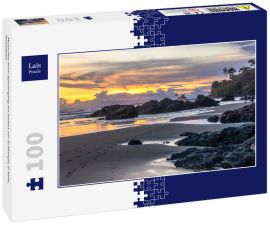 Lais Puzzle - Menschen beim Spaziergang am Strand von El Almejal, El Valle, Kolumbien - 100 Teile