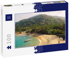 Lais Puzzle - tropischer Strand mit türkisfarbenem Wasser im Tayrona-Nationalpark, Kolumbien - 100 Teile