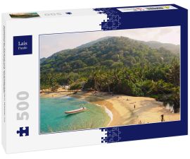 Lais Puzzle - tropischer Strand mit türkisfarbenem Wasser im Tayrona-Nationalpark, Kolumbien - 500 Teile