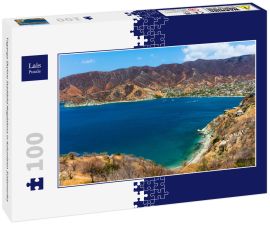 Lais Puzzle - Taganga Skyline Stadtbild Magdalena in Kolumbien Südamerika - 100 Teile