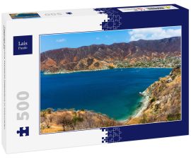 Lais Puzzle - Taganga Skyline Stadtbild Magdalena in Kolumbien Südamerika - 500 Teile