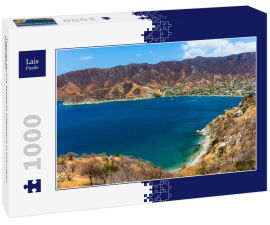Lais Puzzle - Taganga Skyline Stadtbild Magdalena in Kolumbien Südamerika - 1.000 Teile