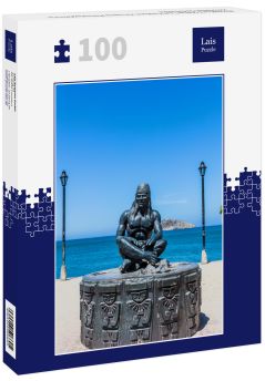 Lais Puzzle - Wasserfrant Statue Tayrona Mann von Santa Marta Magdalena in Kolumbien Südamerika - 100 Teile