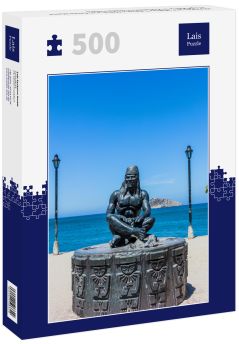Lais Puzzle - Wasserfrant Statue Tayrona Mann von Santa Marta Magdalena in Kolumbien Südamerika - 500 Teile