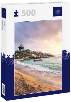 Lais Puzzle - Tropischer Strand bei Sonnenaufgang in Kap San Juan - Tayrona Nationalpark, Kolumbien - 500 Teile