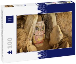 Lais Puzzle - Präkolumbianische Skulptur, Alto el Purutal, Archäologischer Park San Agustin, Departamento Huila, Kolumbien - 100 Teile