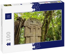 Lais Puzzle - Präkolumbianische Skulptur, Archäologischer Park San Agustin, Departamento Huila, Kolumbien - 100 Teile
