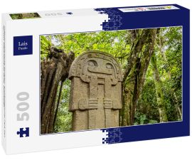 Lais Puzzle - Präkolumbianische Skulptur, Archäologischer Park San Agustin, Departamento Huila, Kolumbien - 500 Teile